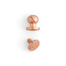 Knopfniete 8 mm - Kupfer Finish - 10 Stck