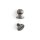Knopfniete 8 mm - Antik Nickel Finish - 10 Stck