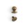 Knopfniete 10mm - Antik Messing Finish - 10 Stck