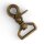 Karabiner Drehbar - 25mm Antik Messing