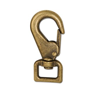 Schnapp-Karabiner 19mm Antik Messing