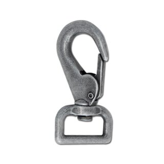 Schnapp-Karabiner 25mm Antik Nickel