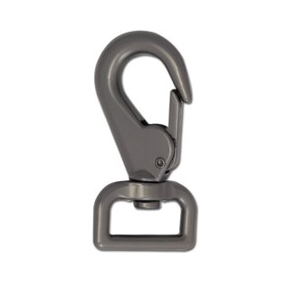 Schnapp-Karabiner 25mm Gunmetal