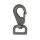 Schnapp-Karabiner 25mm Gunmetal