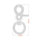 Infinity Karabiner TS - 19mm Antik Silber Finish