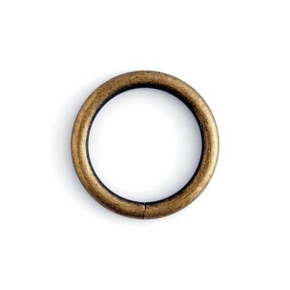 Massive O-Ringe 25mm Antik Messing