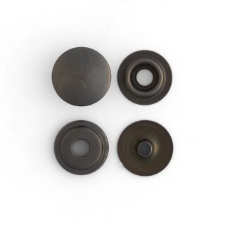 Linie 24 Druckknöpfe Gunmetal Matt-10er Pack