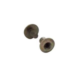 Schraubnieten Openface 6mm Antik Messing