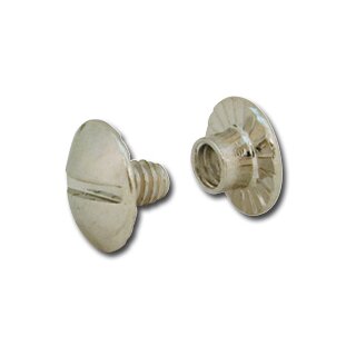 Schraubnieten Openface 6mm Nickel Finish