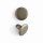 Breite Doppelkopf Niete - Mittel -  Antik Nickel