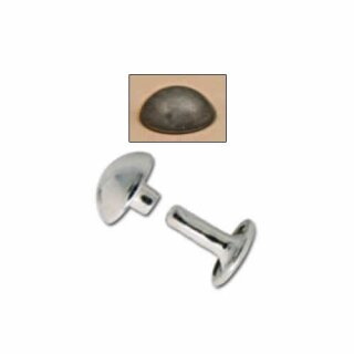 Gewölbte Nieten - 7mm - Gunmetal