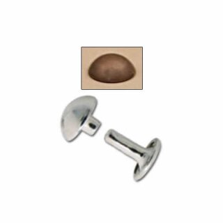 Gewölbte Nieten - 7mm - Antik Kupfer Finish