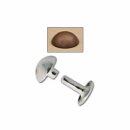 Gewölbte Nieten - 7mm - Antik Kupfer Finish