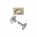 Gewölbte Nieten - 10mm - Nickel Finish