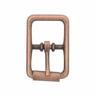 Mittelbalken Rollschnalle - 16mm - Antik Kupfer