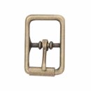 Mittelbalken Rollschnalle - 19mm - Antik Messing