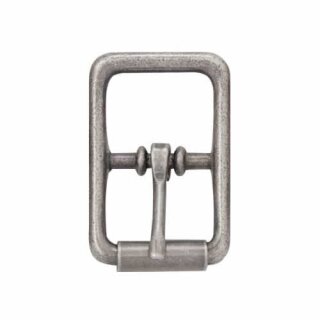 Mittelbalken Rollschnalle - 19mm - Antik Nickel