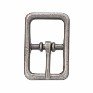 Mittelbalken Schnalle - 19mm - Antik Nickel