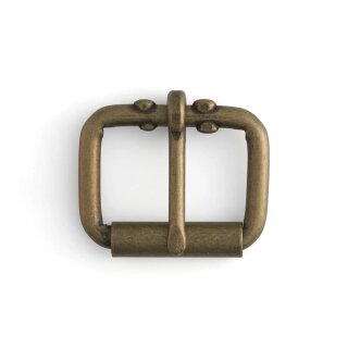 Rollschnalle - 32mm - Antik Messing