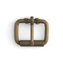Rollschnalle - 32mm - Antik Messing