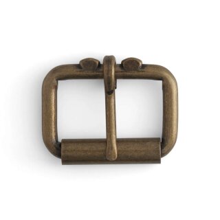 Rollschnalle - 38mm - Antik Messing