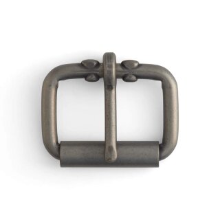 Rollschnalle - 38mm - Antik Nickel