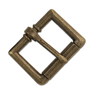 Riemen Rollschnalle - 25mm - Antik Messing