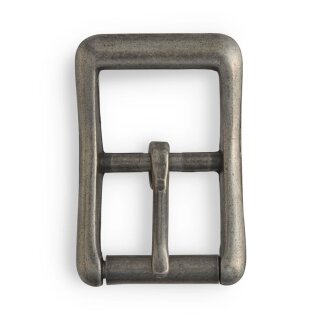 Mittelbalken Rollschnallen - 25mm - Antik Nickel