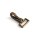Schnapp-Karabiner 19mm Antik Messing