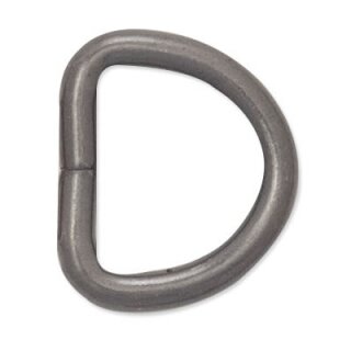 Solide D-Ringe - 32mm - Gun Metal Matt
