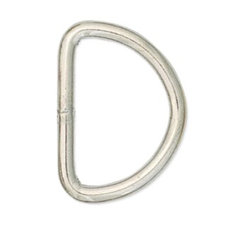 Solide D-Ringe - 13mm - Nickel Finish