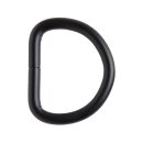 Solide D-Ringe - 19mm - Schwarz Matt