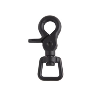 Karabiner Drehbar - 16mm Schwarz (Nickelfrei)
