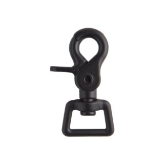 Karabiner Drehbar - 19mm Schwarz (Nickelfrei)