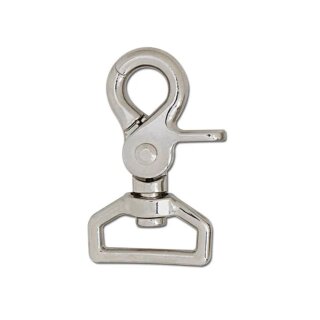 Karabiner Drehbar - 25mm Nickel