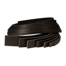 Lederriemen Schwarz 25 mm - 3,0 - 3,2 mm