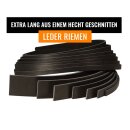 Lederriemen XL-Länge (ab 210 cm) – Schwarz