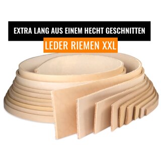 Lederriemen XL-Länge (ab 210 cm) – Natur