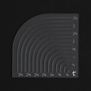 Radius Schablone - Acryl