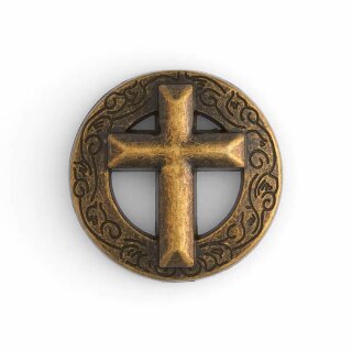 Kreuz Concho Antik Messing