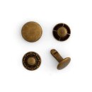Mehrzweckdruckknöpfe Anik Messing 10er Pack