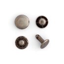Mehrzweckdruckknöpfe Antik Nickel 10er Pack