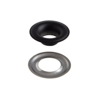 Ösen Schwarz Matt 6 mm