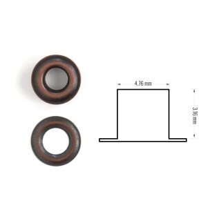 Ösen Antik Kupfer 5 mm