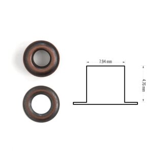 Ösen Antik Kupfer 8 mm