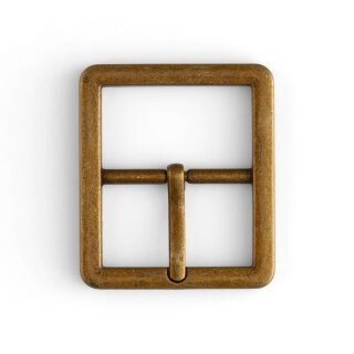Brooklyn Mittelbalken Schnalle 30mm Antik Messing