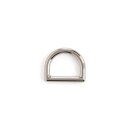 D-Ring 19 mm - Massiv Messing Vernickelt