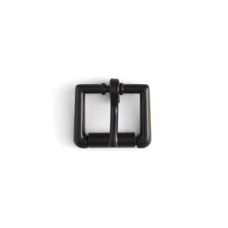 Riemen Rollschnalle - 19mm - Schwarz (glänzend)