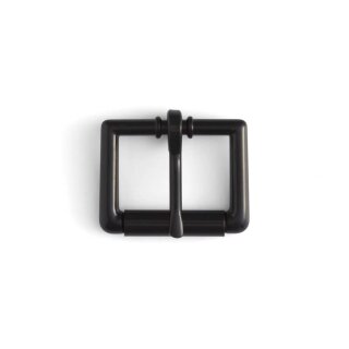 Riemen Rollschnalle - 25mm - Schwarz (glänzend)