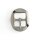 Cart Schnalle 19 mm Nickel Finish